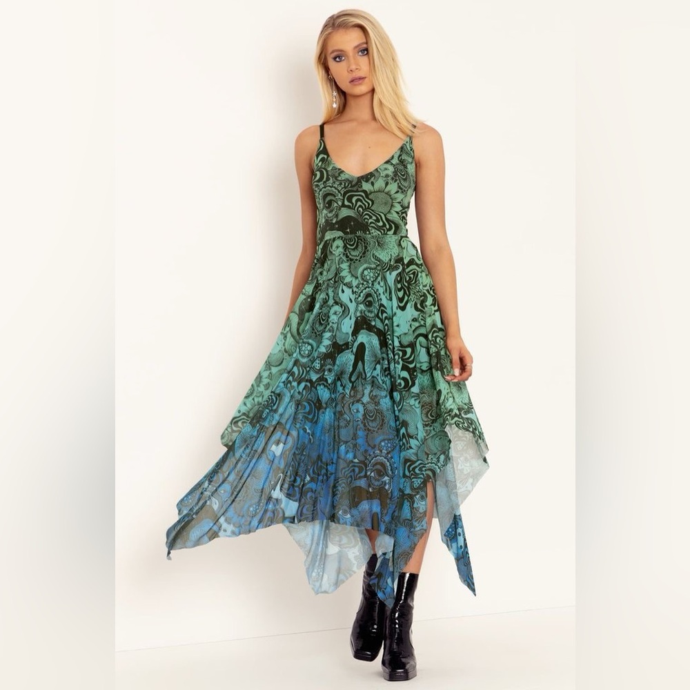 Blackmilk Trip Out Handkerchief Dress